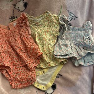 Floral Baby Romper Bundle